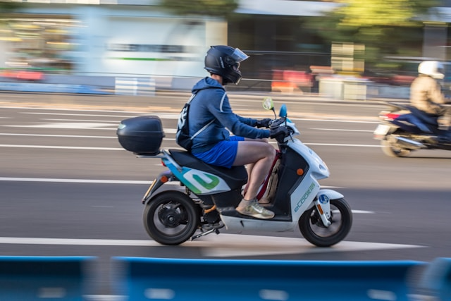 Riding a Motor Scooter